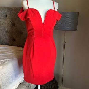 Gorgeous knee length red cocktail dress Size 9